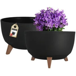 doniczka-donica-oslonka-na-nozkach-wklad-kwietnik-40-cm-czarna-okragla-2szt
