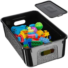 pojemnik-plastikowy-5l-z-pokrywa-czarny-zamykany-pudelko-box-organizer