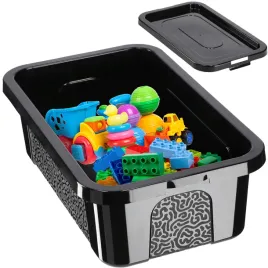 pojemnik-plastikowy-45l-z-pokrywa-czarny-zamykany-pudelko-box-organizer