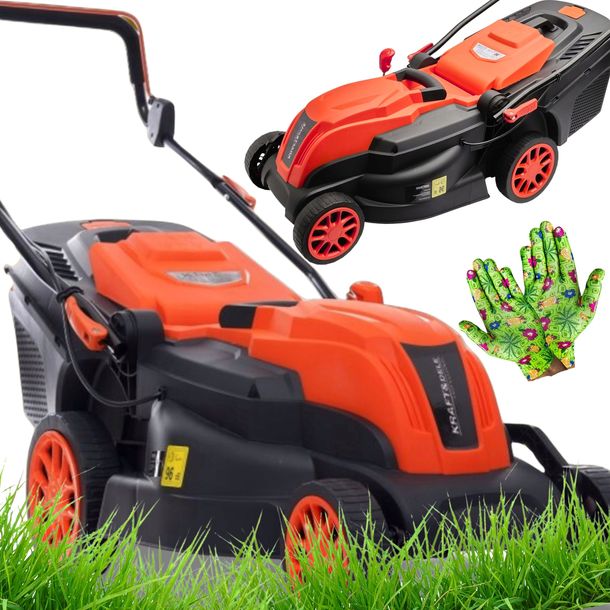 KOSIARKA ELEKTRYCZNA DO TRAWY KOSZ 45L REGULACJA DUŻY KOSZ 45L 2600W GRATIS