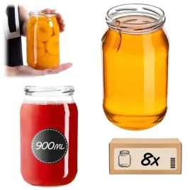 8szt-sloik-900-ml-sloiki-sloj-na-przetwory-miod-dzem-szklany-09-l-fi-82