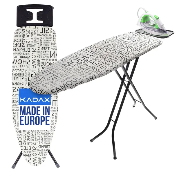 DESKA DO PRASOWANIA 110x30cm SKŁADANA Z UCHWYTEM NA ŻELAZKO STANDARDOWA