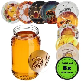 8szt-sloik-szklany-900-ml-09l-sloiki-na-miod-przetwory-dzem-zakretki-fi82