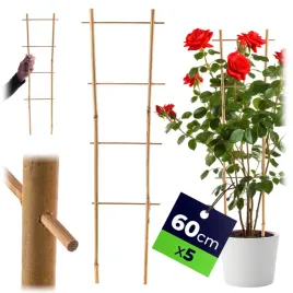 5x-drabinka-bambusowa-podpora-do-kwiatow-roslin-60cm-warzyw-pnaczy-podwojna