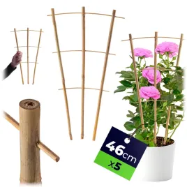 5x-drabinka-bambusowa-podpora-do-kwiatow-roslin-46cm-warzyw-pnaczy-potrojna