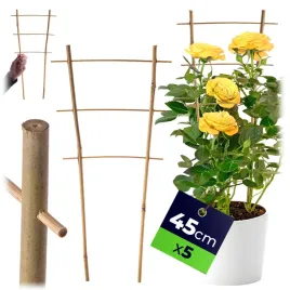 5x-drabinka-bambusowa-podpora-do-kwiatow-roslin-45cm-warzyw-pnaczy-potrojna