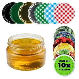 10x-sloik-250-ml-sloiki-na-miod-przetwory-szklany-do-swiec-zakretki-fi82