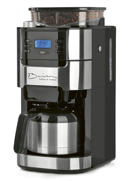 EKSPRES DO KAWY PRZELEWOWY Z MŁYNKIEM BARISTA DZBANEK METAL