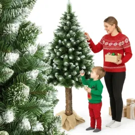 choinka-sztuczna-na-pniu-220cm-sosna-diamentowa-osniezona-gesta-premium