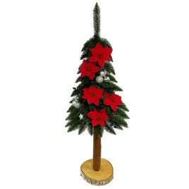 choinka-sztuczna-na-pniu-ozdobiona-140-cm-choinka-zielona-z-ozdobami