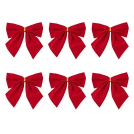 kokardy-dekoracyjne-czerwone-na-choinke-prezenty-komplet-6-szt