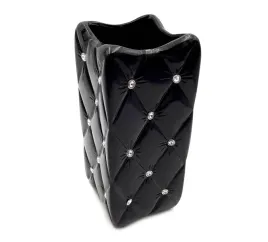 czarny-wazon-ceramiczny-glamour-krysztalki-cyrkonie-flakon-na-kwiaty