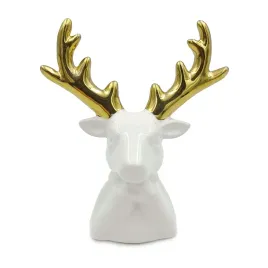 renifer-swiateczny-bialy-ze-zlotym-porozem-figurka-dekoracyjna-13cm