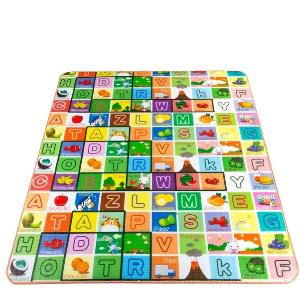 MATA PIANKOWA DLA DZIECI 180x200 cm DUŻA MATA EDUKACYJNA ALFABET