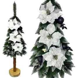 choinka-sztuczna-na-pniu-oszroniona-udekorowana-choinka-z-ozdobami-140-cm