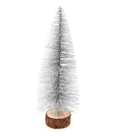 choinka-sztuczna-na-pniu-z-brokatem-26cm-srebrna