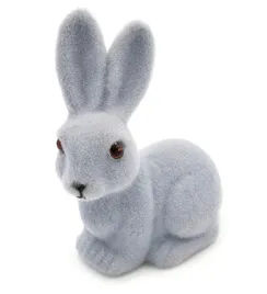 kroliczek-flokowany-szary-dekoracja-wielkanocna