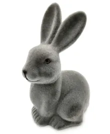 kroliczek-flokowany-szary-dekoracja-wielkanocna-figurka-15cm