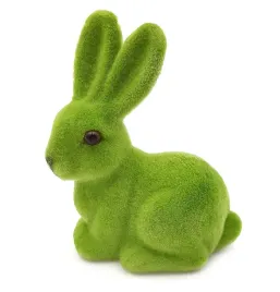 kroliczek-flokowany-zielony-dekoracja-wielkanocna-figurka-15cm