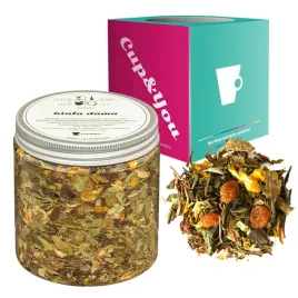 herbata-biala-biala-dama-ananas-kwiat-pomaranczy-dziewanna-rodzynki-80g