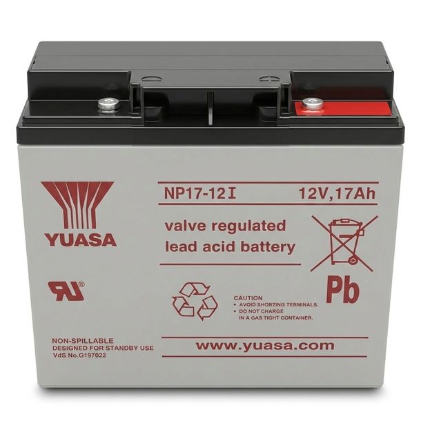 AKUMULATOR BATERIA YUASA NP17-12I NP17 12V 17Ah DO ZASILANIA AWARYJNEGO UPS
