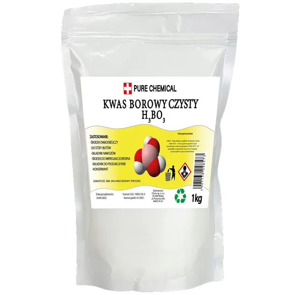 CZYSTY KWAS BOROWY BORNY W PROSZKU 0,5kg