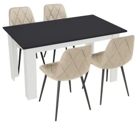 stol-120x80-czarny-bialy-z-4-krzeslami-welur-do-kuchni-jadalni-salonu-loft