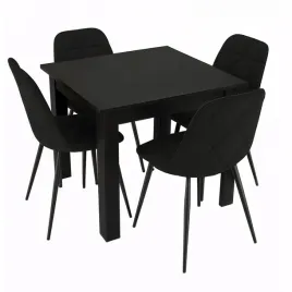 stol-z-4-krzeslami-welur-80x80-czarny-do-kuchni-jadalni-salonu-loft