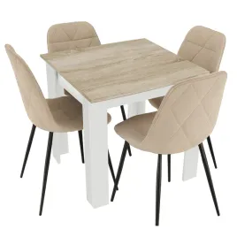 stol-z-4-krzeslami-welur-80x80-sonoma-bialy-do-kuchni-jadalni-salonu-loft