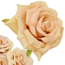 pomaranczowa-roza-wyrobowa-glowka-kwiatu-sztuczne-kwiaty-do-stroikow