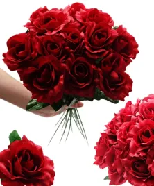 roza-bordowa-bukiet-roz-sztuczne-kwiaty-galazki-do-wazonu-roze-jak-zywe