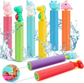 zestaw-8-piankowych-pistoletow-na-wode-uchwyty-zwierzece-20-cm