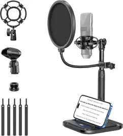 statyw-mikrofonowy-na-biurko-z-uchwytem-na-telefon-kdd-704-profesjonalne