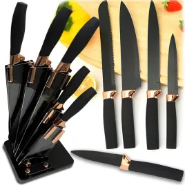 zestaw-5-nozy-kuchennych-w-bloku-komplet-ostre-noze-kuchenne-stojak-czarne