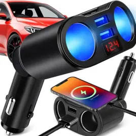 rozdzielacz-gniazda-zapalniczki-usb-woltomierz-ladowarka-2-porty-usb
