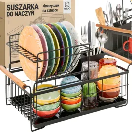 suszarka-do-naczyn-sztucce-kubki-dwupoziomowa-ociekacz-z-tacka-stojaca-duza