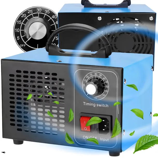 GENERATOR OZONU OZONATOR OCZYSZCZACZ POWIETRZA MOCNY CZASOMIERZ 120W 32 G/H