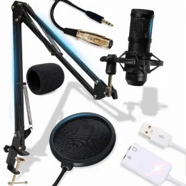 mikrofon-studyjny-usb-jack-pojemnosciowy-gamingowy-pop-filtr-statyw-zestaw