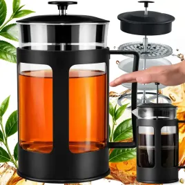 zaparzacz-do-kawy-herbaty-dzbanek-french-press-szklany-1l-vintage-uchwyt