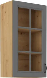 szafka-kuchenna-witryna-40x90-stelvio-ciemnoszary-i-dab-artisan
