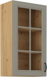 szafka-kuchenna-witryna-40x90-stelvio-jasnoszara-i-dab-artisan