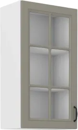 szafka-kuchenna-witryna-40x90-stelvio-jasnoszary-i-bialy