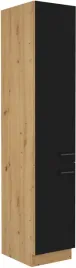 wysoka-szafka-kuchenna-210x40-milo-czarny-i-dab-artisan