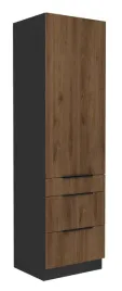 wysoka-szafka-kuchenna-komin-z-szufladami-210x60-mona-orzech-okapi-i-czern