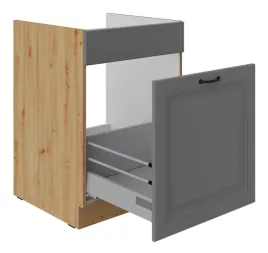 szafka-kuchenna-pod-zlew-szuflada-60cm-stelvio-ciemnoszary-i-artisan
