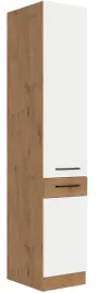 szafka-kuchenna-komin-z-polkami-210x40-wigo-dab-lancelot-bialy-polysk