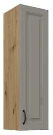 wysoka-wiszaca-szafka-kuchenna-30x108-stelvio-jasnoszara-i-dab-artisan
