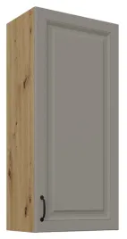 wysoka-wiszaca-szafka-kuchenna-50x108-stelvio-jasnoszara-i-dab-artisan