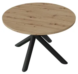 okragly-stol-do-jadalni-otto-110cm-dab-artisan-i-czarny-stelaz-pajak
