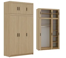 wysoka-szafa-ubraniowa-garderoba-kapri-z-nadstawka-dab-olejowany